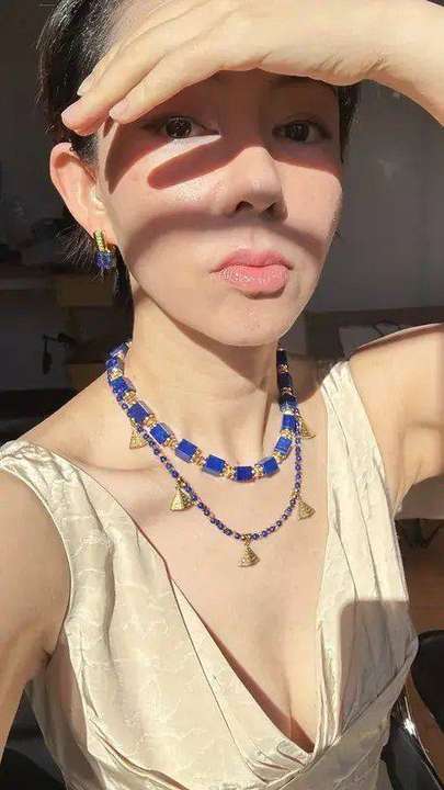 Egyptian lapis lazuli set in personal styling